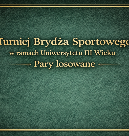 Turniej Brydża Sportowego Parami – zapraszamy
